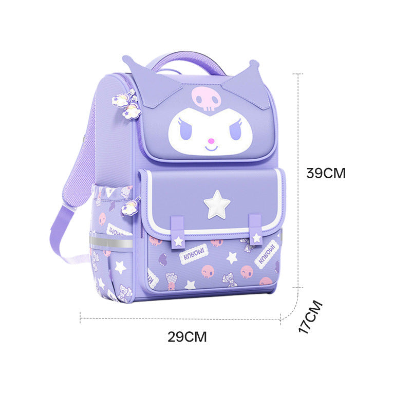 Ready Stock Wholesale Large Capacity Pink Girls Backpack, Lightweight Casual School Bag for Elementary Students, Weight-Relief Breathable Double Shoulder Backpack