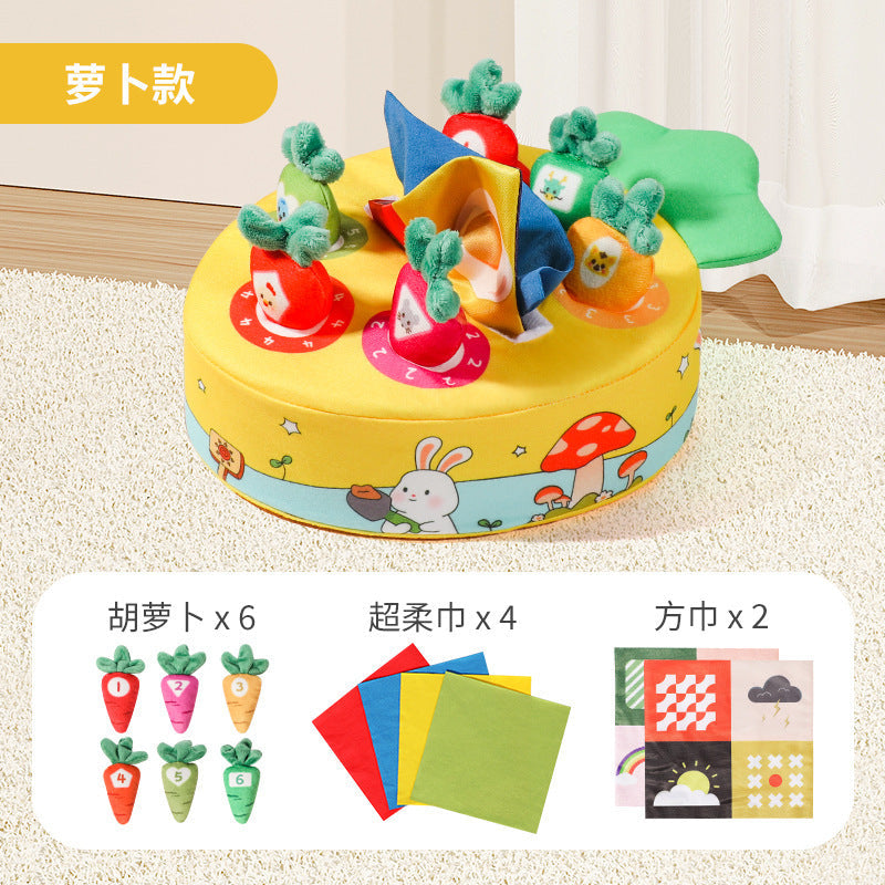 Pull the Turnip Baby Toy Tissue Box Teether for Infants and Toddlers—Chewable, Realistic “Tear-Not” Play for Boys