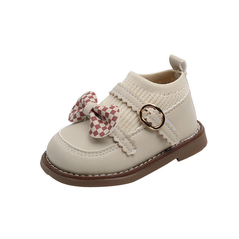 New Spring-Autumn Baby First-Walker Shoes, 1-2-3 Years Girl Princess Flats, Soft-Soled Mary Jane Sneakers, Wholesale Drop Shipping
