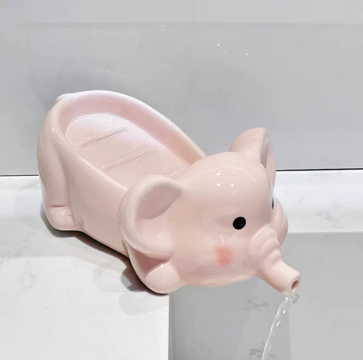 Ceramic Siamese Cat Toothbrush Holder for Home Use, High Aesthetic Toothbrush and Toothpaste Storage Rack for Bathroom Vanity