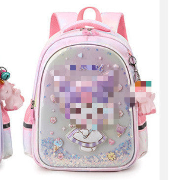 Children's Schoolbags Cartoon Cute Kuromi Baby Kindergarten Backpack Burden-Reducing Primary School Students First and Second Grade Backpack