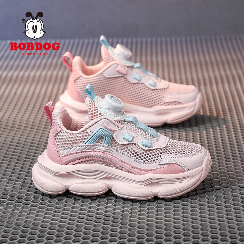 Babudou Boys' Shoes 2026 Kidsren's Mesh Sports Shoes Korean Style Dad Shoes Casual Running Shoes Lightweight Trendy Shoes