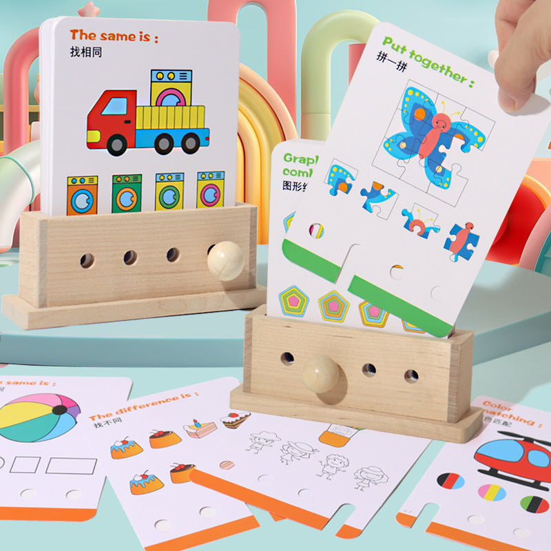 1-3-year-old kindergarten parent-child interactive logical thinking exercise puzzle children's toy model quiz wholesale