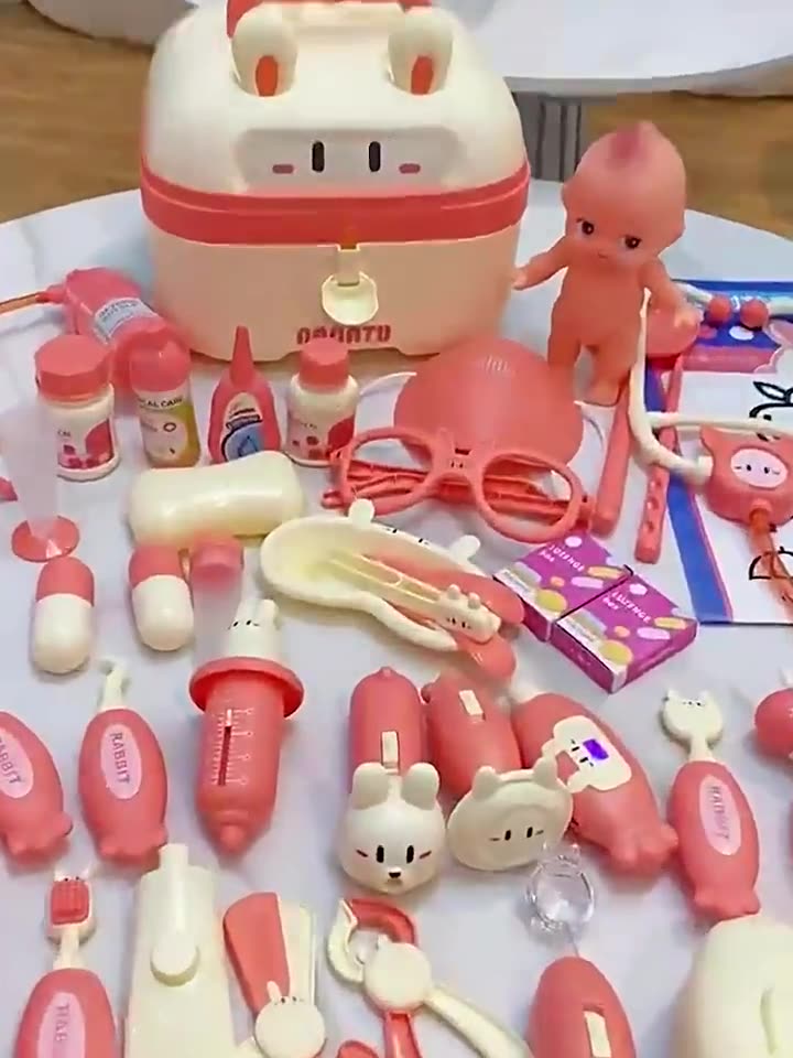Kids Doctor Playset Pretend Doctor Nurse Outfit for Girls with Stethoscope and Medical Kit
