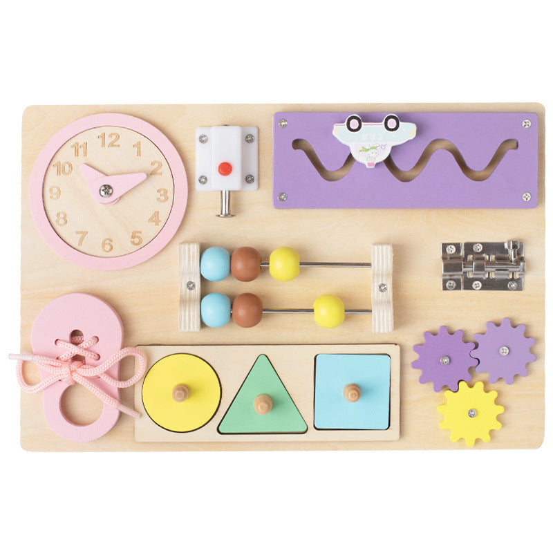 Children's Educational Multifunctional Early Education Busy Board Sensory Training Montessori Early Education Teaching Aids Toys Wholesale