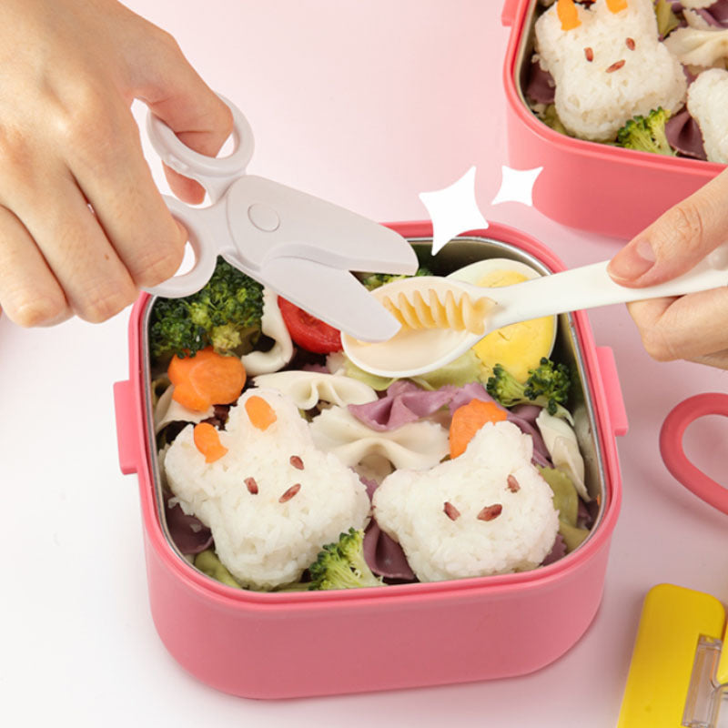 304 Stainless Steel Lunch Box Insulated Food Container, Lunchbox for Office Workers, Students, Kids, with Utensil Spoon, Food-Grade Fresh-Keeping Box