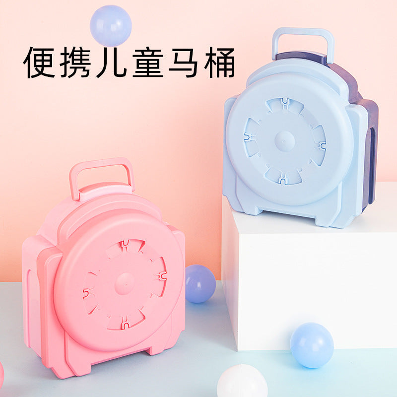 Korean children's portable toilet urinal sitting bedpan traveling small toilet portable squatting