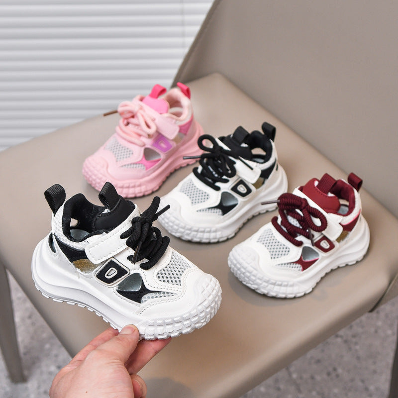 Single Mesh Breathable Mesh Shoes 2026 Summer New Children's Casual Shoes Boys and Girls Closed-Toe Sports Sandals Wholesale