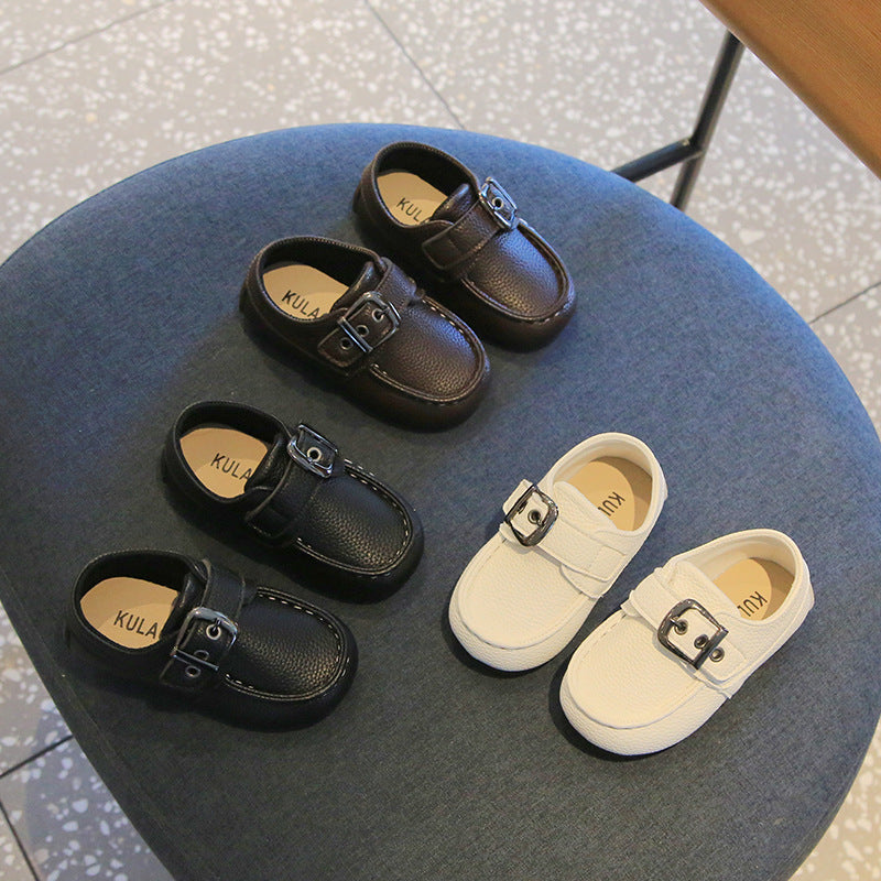 2026 New Cross-Border Model Non-Slip Baby Shoes for Ages 0-1-3, Spring and Autumn New Children's Leather Shoes, Boys' Loafers