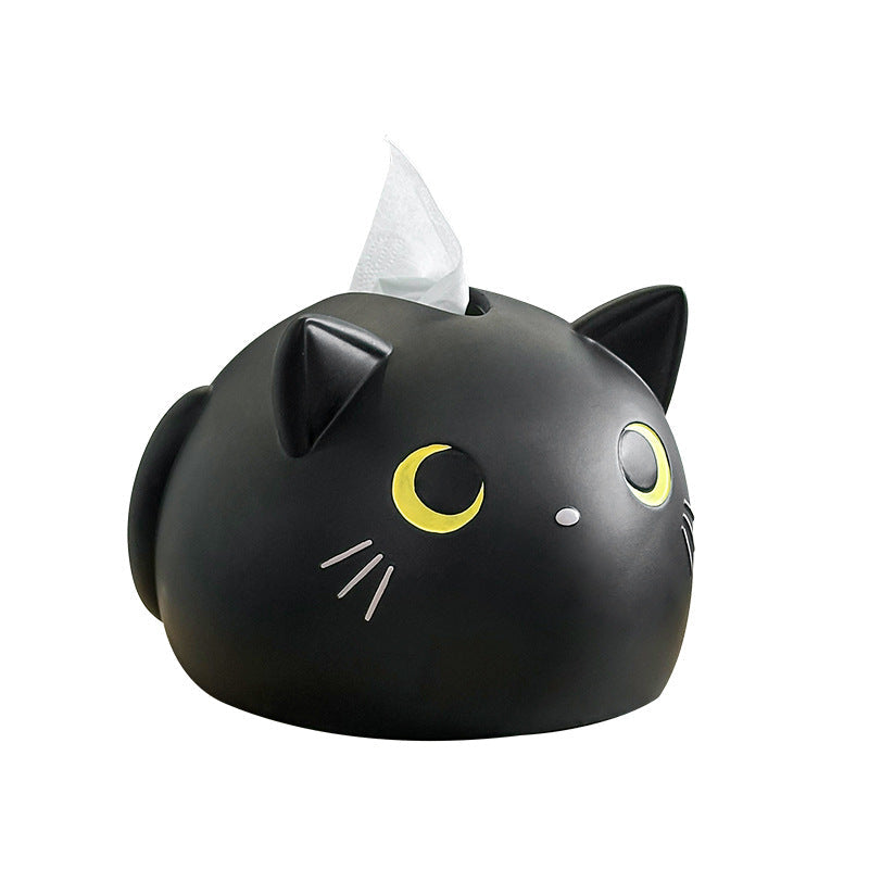 Creative Cute Tissue Box Paper Box Household Living Room Desktop High-end Light Luxury Car Napkin Advanced Sense Tissue Box