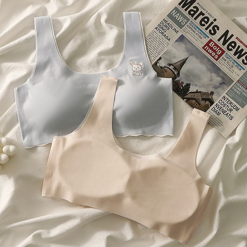 Seamless Girls' Underwear, Girls' Developmental Period Vest, Junior High School Students' Puberty Anti-Exposure Bra