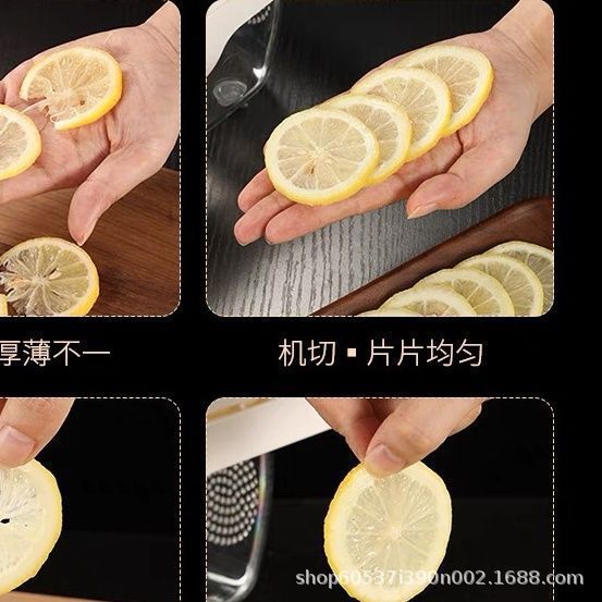 Lemon Slicer for Home Use, Small Milk Tea Shop, Multifunctional Manual Lemon and Potato Slicer Tool