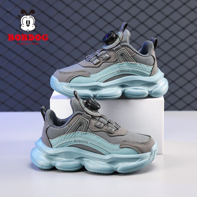 Babudou Boys' Shoes 2026 Kidsren's Mesh Sports Shoes Korean Style Dad Shoes Casual Running Shoes Lightweight Trendy Shoes