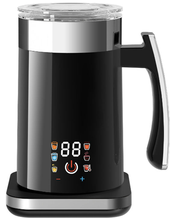 Magnetic Stainless Steel Electric Hot and Cold Milk Frother Fully Automatic Household Milk Frother Milk Foaming Mixing Cup Milk Frother