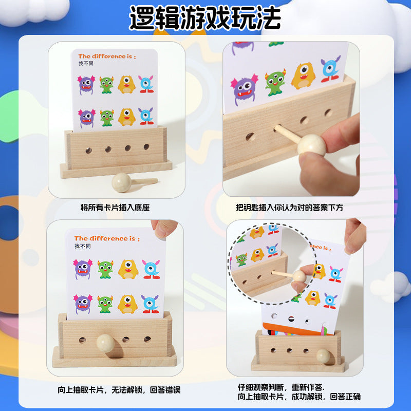 1-3-year-old kindergarten parent-child interactive logical thinking exercise puzzle children's toy model quiz wholesale
