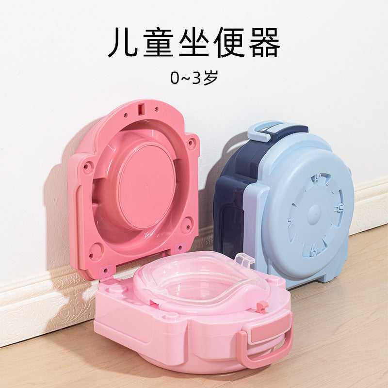 Korean children's portable toilet urinal sitting bedpan traveling small toilet portable squatting
