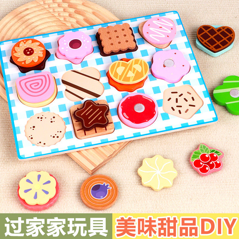 Children's Ice Cream Shop Variety Dessert Plate Role Play Puzzle Early Education Educational Toys Girls' Toys