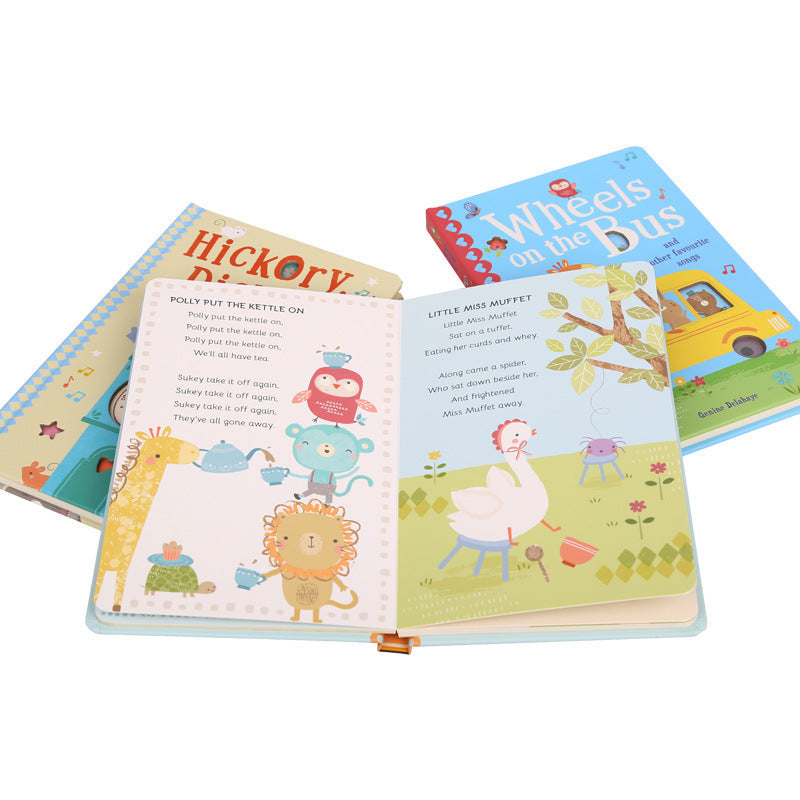 Little Been Reading English Classic Nursery Rhymes Kids' Songs Mother Goose Reading Pen Matching Book