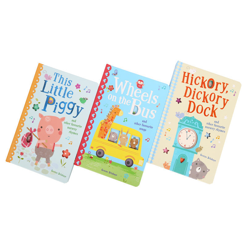 Little Been Reading English Classic Nursery Rhymes Kids' Songs Mother Goose Reading Pen Matching Book