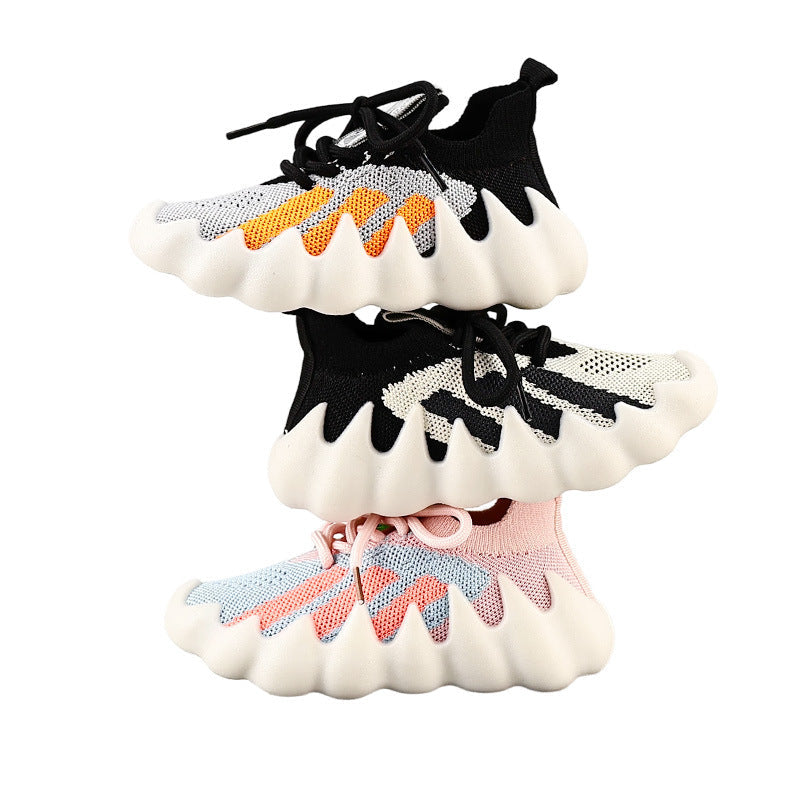 Spring and Autumn Children's Octopus Coconut Shoes Boys' Breathable Sports Shoes Girls' Baby Sock Shoes Casual Versatile