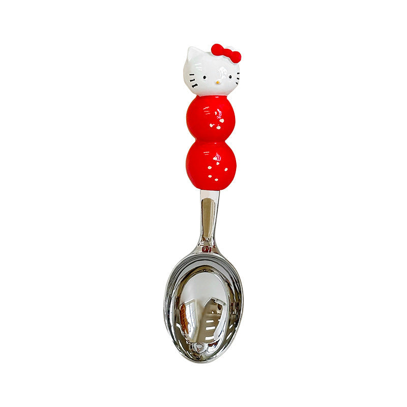 Cute Cat Spoon for Personal Use, High-End and Exquisite Ice Cream Spoon for Girls, Food-Grade Apple Corer