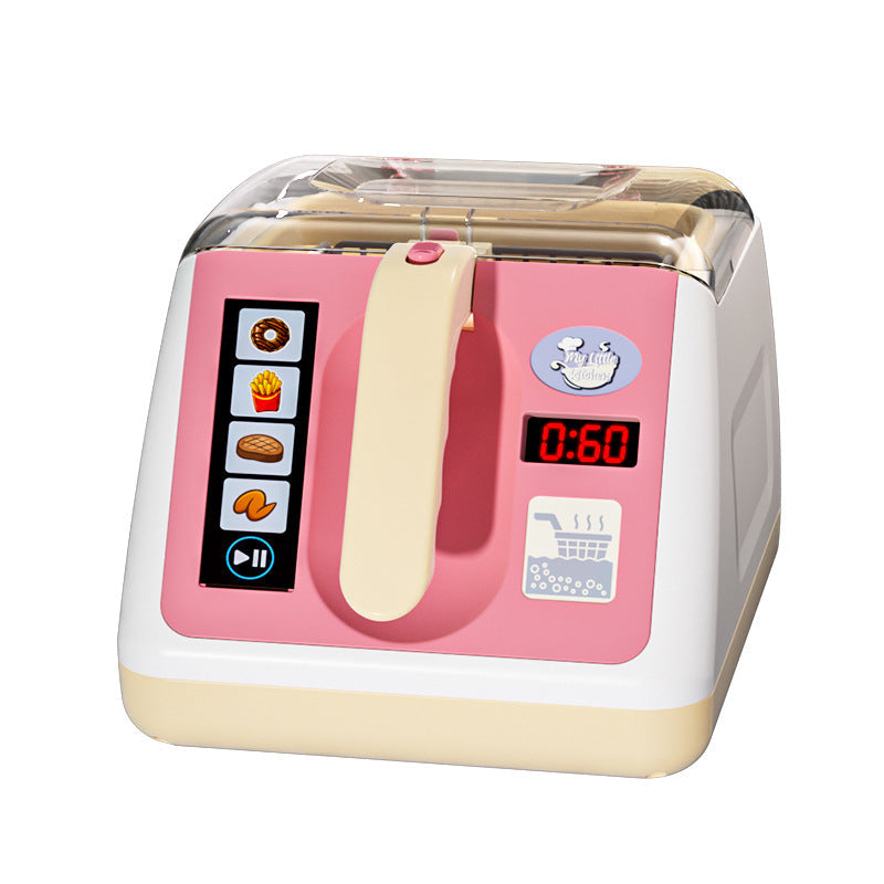 Dream Star Kids Pretend Play Kitchen Toy Color-Changing “Explosion” Oven Baby Cooking Set—Pretend Fries & Rice for Girls’ Playtime Gift