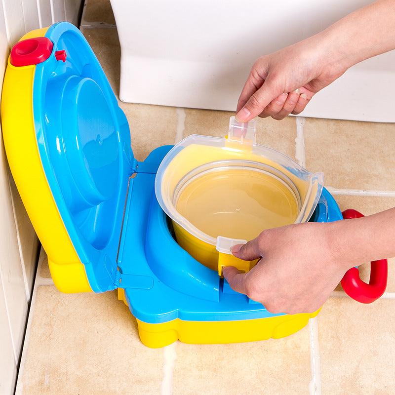 Korean children's portable toilet urinal sitting bedpan traveling small toilet portable squatting