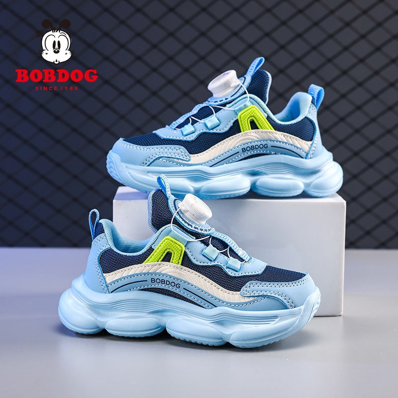 Babudou Boys' Shoes 2026 Kidsren's Mesh Sports Shoes Korean Style Dad Shoes Casual Running Shoes Lightweight Trendy Shoes