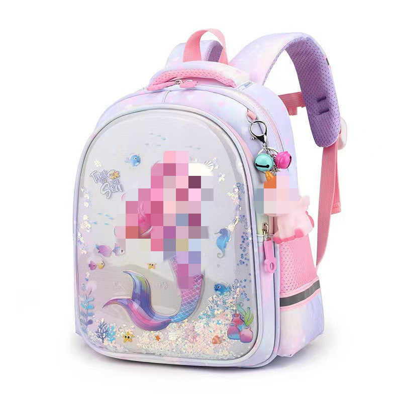 Children's Schoolbags Cartoon Cute Kuromi Baby Kindergarten Backpack Burden-Reducing Primary School Students First and Second Grade Backpack