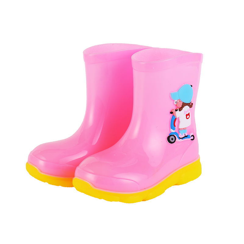 Non-slip Waterproof Detachable Velvet Children's Rain Boots