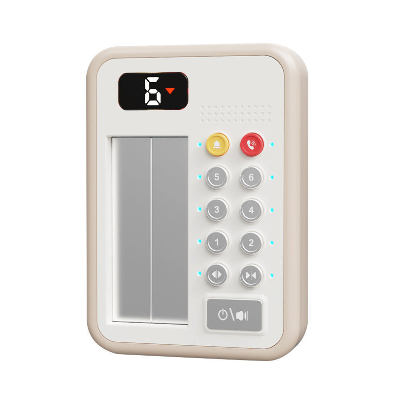 Kids Pretend Elevator with Openable Doors, Interactive Learning Toy with Button Sound Effects for Parent-Child Play