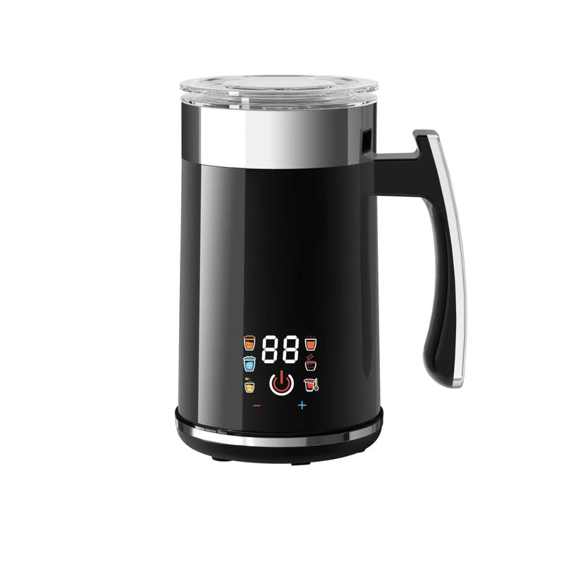 Magnetic Stainless Steel Electric Hot and Cold Milk Frother Fully Automatic Household Milk Frother Milk Foaming Mixing Cup Milk Frother