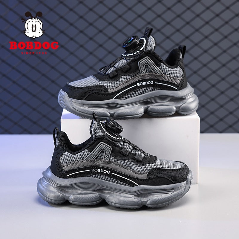 Babudou Boys' Shoes 2026 Kidsren's Mesh Sports Shoes Korean Style Dad Shoes Casual Running Shoes Lightweight Trendy Shoes