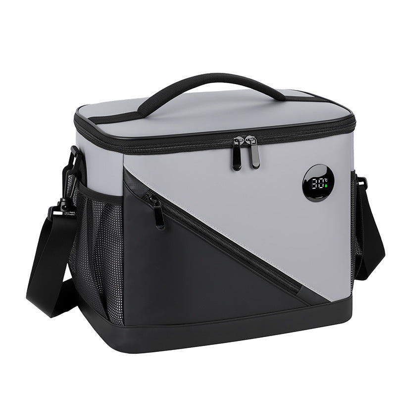 Sufei One-Touch Temperature Display Picnic Bag, Insulated Bag, Sealed and Leak-Proof, Long-Lasting Thermal Insulation and Cold Preservation, Outdoor Camping Travel Ice Bag