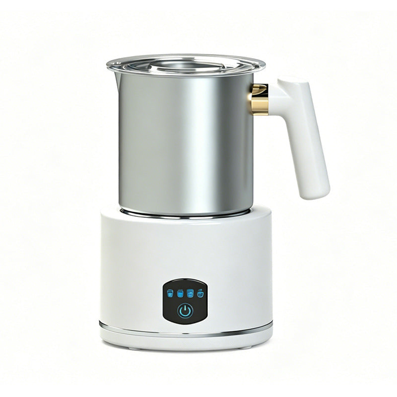 Magnetic Stainless Steel Electric Hot and Cold Milk Frother Fully Automatic Household Milk Frother Milk Foaming Mixing Cup Milk Frother