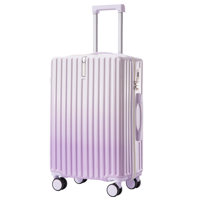 Gradient Color Suitcase for Women with Good Looks, 20inch Large Capacity Trolley Suitcase for Students, 24inch Multifunctional 26inch