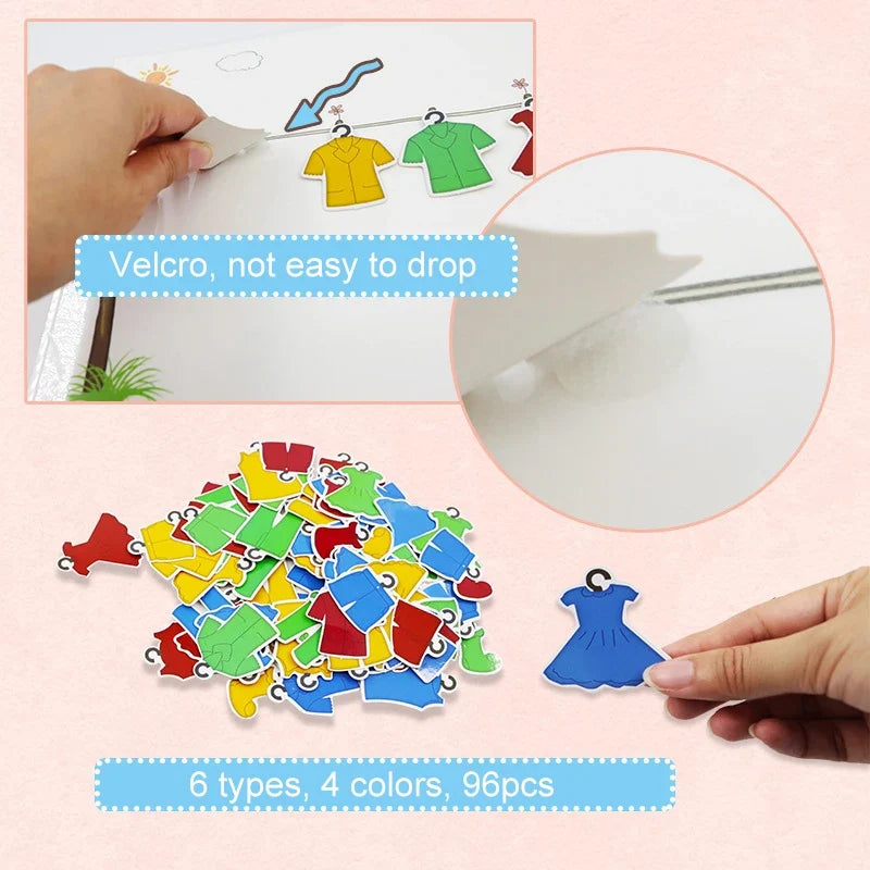 Montessori Didactic Material DIY Math Toy Color Shape Puzzle Matching Game Children Early Educational Learning Toy Teaching Aids