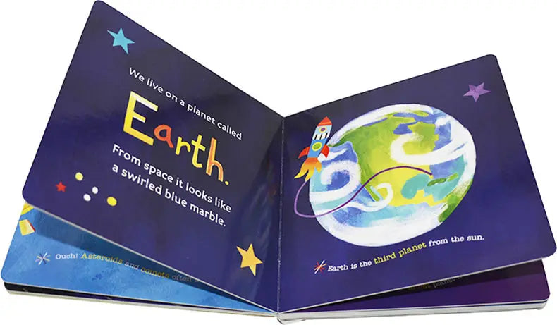 Hello World Solar System Original English Board Book Colouring Activity Science Picture Book for Kids Early Education