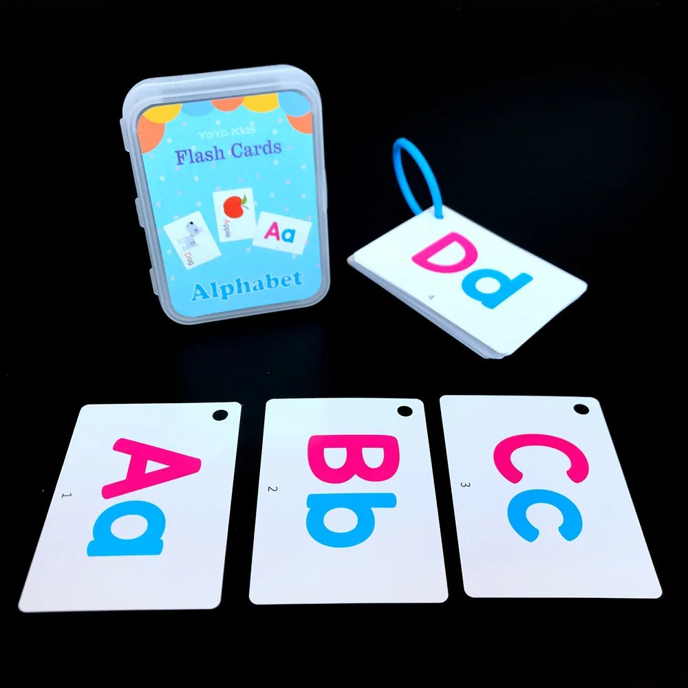 Kids Montessori Baby Learn English Word Card Flashcards Cognitive Educational Toys Picture Memorise Games Gifts for Children 29