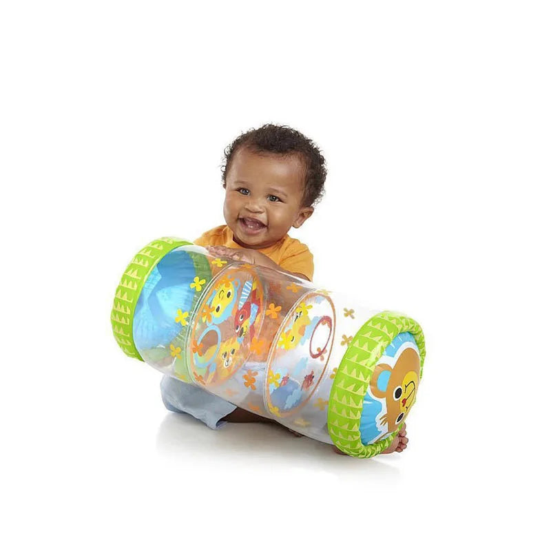 Baby Crawling Roller Montessori Activity Toy with Ball Rattle Games for Babies Development 0 6 12 Months Inflatable Crawling Toy