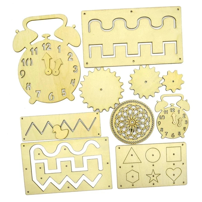 Kid Activity Busy Board Material Diy Accessories Montessori Teaching Aids Baby Busyboard Early Education Learning Skill Toy Part