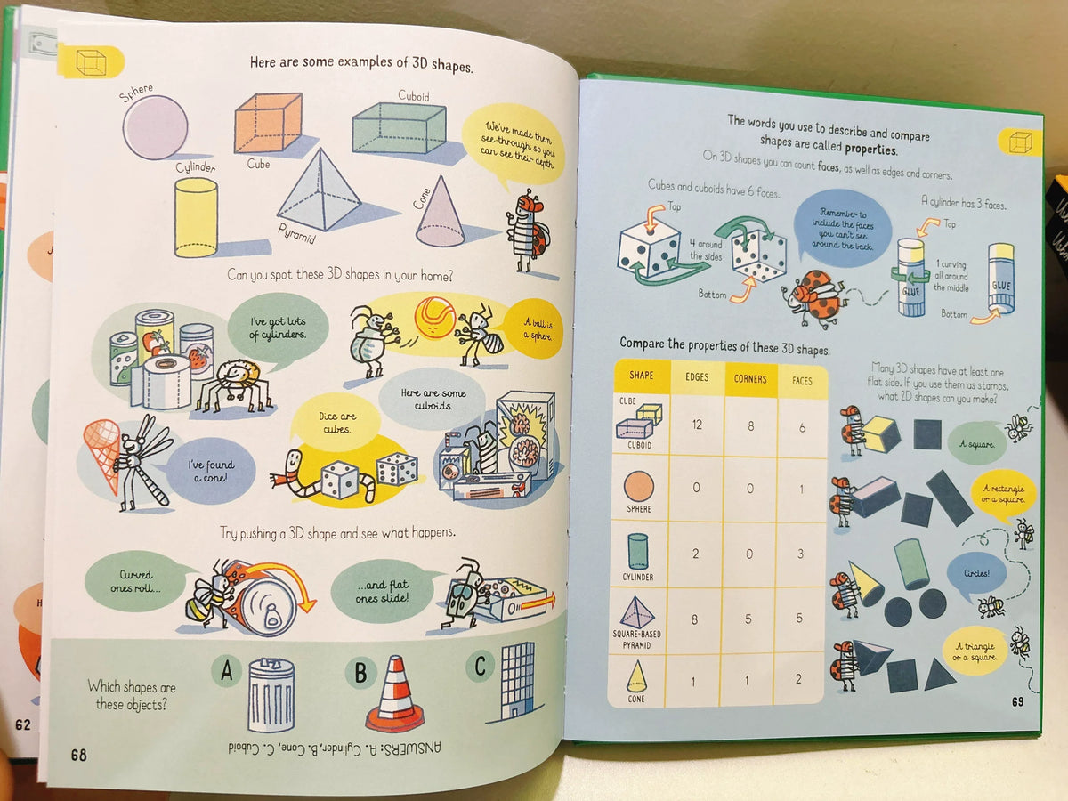 All the Maths you need to know by age 7 Children Educational English Picture Reading Book