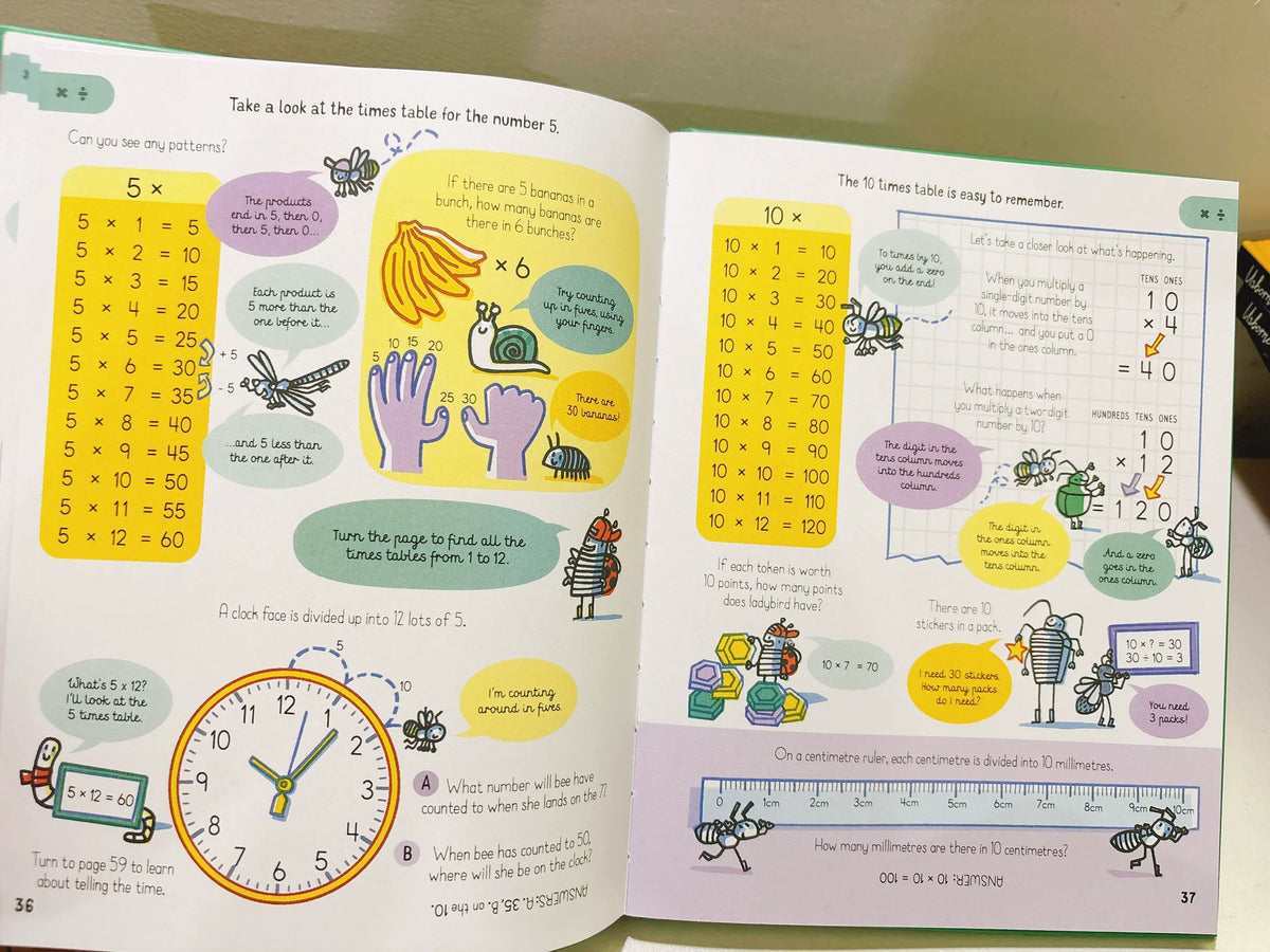 All the Maths you need to know by age 7 Children Educational English Picture Reading Book