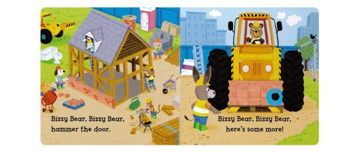 Bizzy Bear Busy Little Bear Picture Book Early Education Sing Along with Me Push-Pull Book Little Bear Is Very Busy
