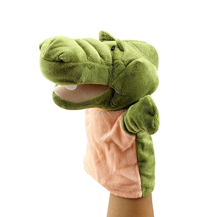 Cartoon Animal Plush Hand Puppets That Can Open Their Mouths, Parent-Child Toys for Kindergarten Storytelling, Cross-Border Ready Stock, Custom Logo