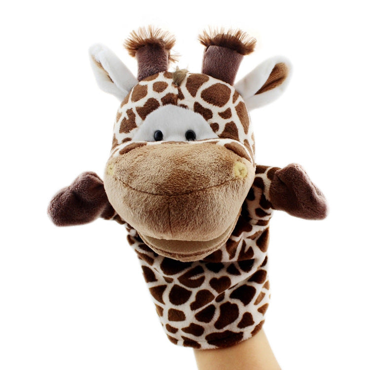 Cartoon Animal Plush Hand Puppets That Can Open Their Mouths, Parent-Child Toys for Kindergarten Storytelling, Cross-Border Ready Stock, Custom Logo