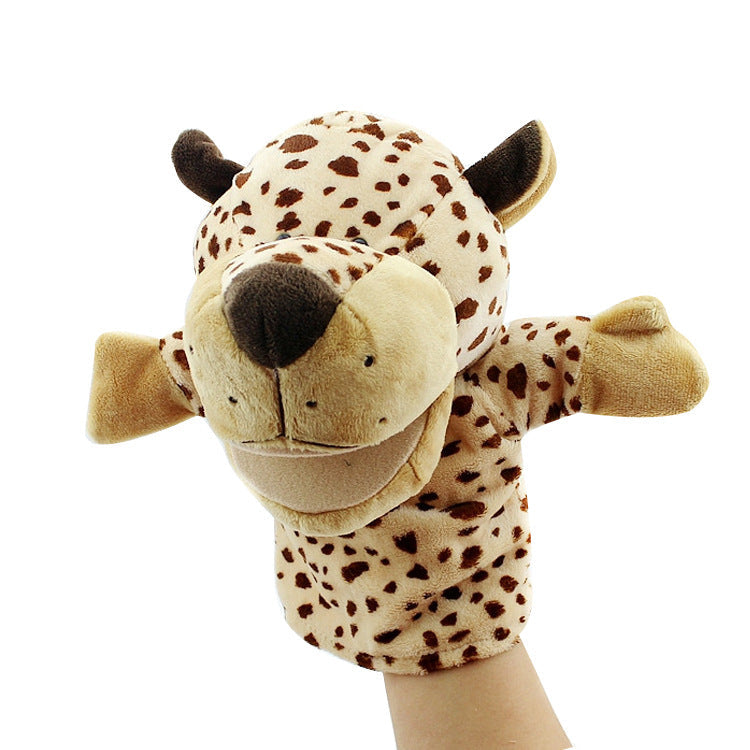 Cartoon Animal Plush Hand Puppets That Can Open Their Mouths, Parent-Child Toys for Kindergarten Storytelling, Cross-Border Ready Stock, Custom Logo
