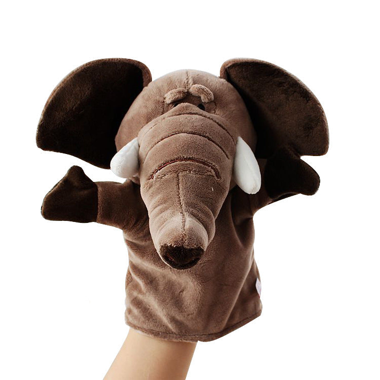 Cartoon Animal Plush Hand Puppets That Can Open Their Mouths, Parent-Child Toys for Kindergarten Storytelling, Cross-Border Ready Stock, Custom Logo