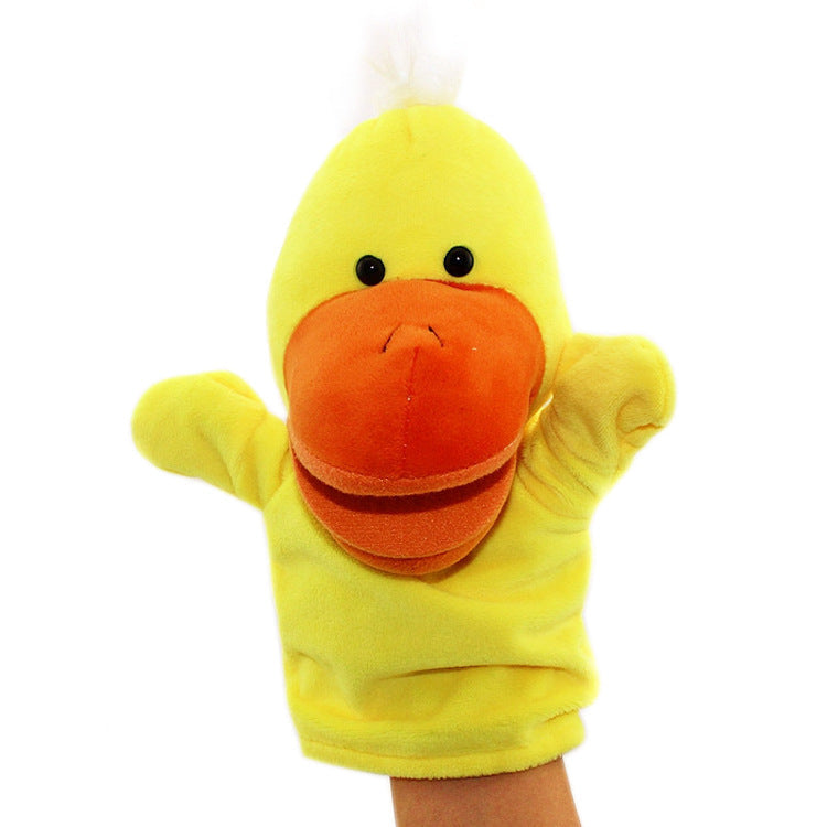 Cartoon Animal Plush Hand Puppets That Can Open Their Mouths, Parent-Child Toys for Kindergarten Storytelling, Cross-Border Ready Stock, Custom Logo