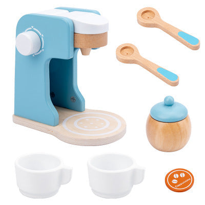 Kids Pretend Play Tea Set & Dessert Set, Role-Play Wooden Toys for Preschool Kindergarten, Imaginative Housekeeping Pretend Play